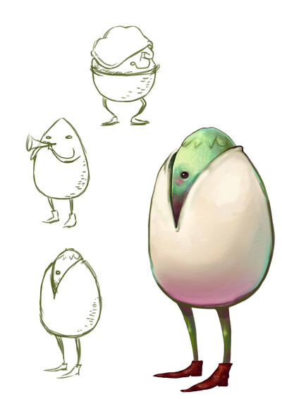 角色设计--为干果包装设计的卡通元素