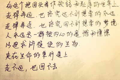 手写。美文美段。