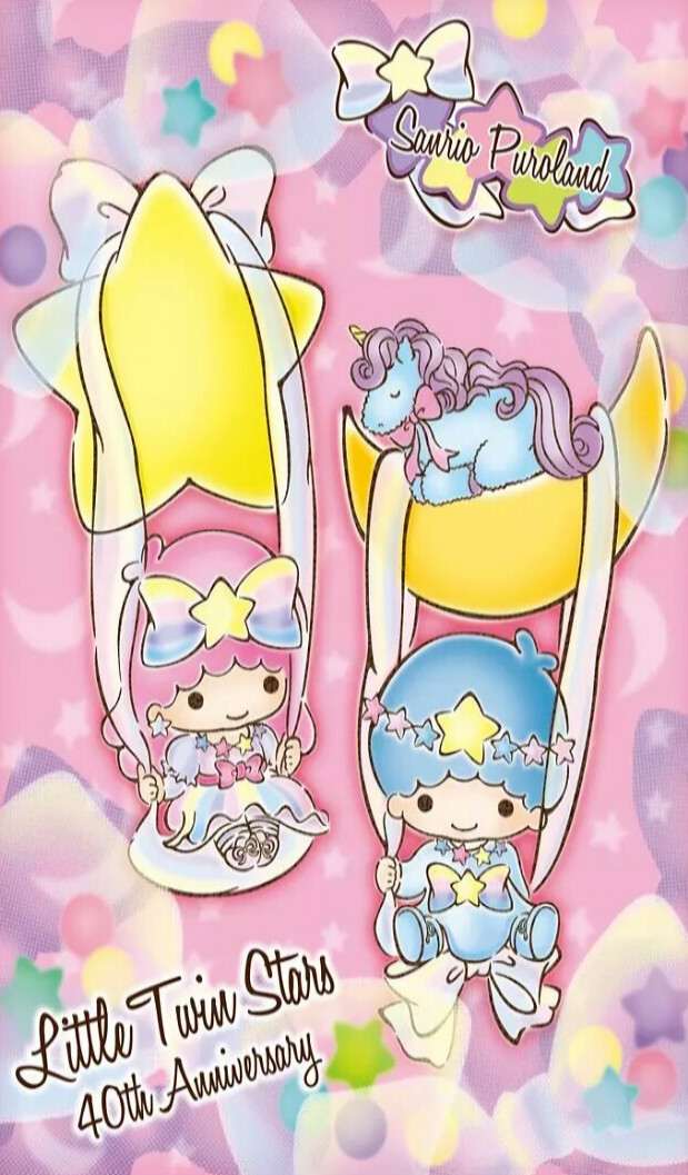 sanrio little twin stars 雙子星的這張會員壁紙登錄了很久才能下載下來 別盜圖 2015 5 30