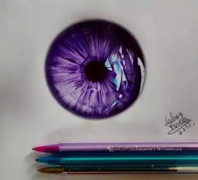 教你如何画紫色——瞳