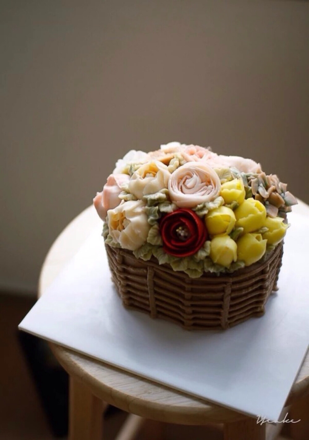 食物文艺裱花蛋糕