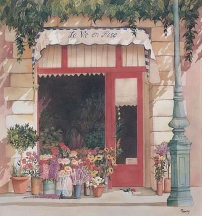 离家一条街的拐角，有一家小小的花店_你每天路过为我买一束鲜花