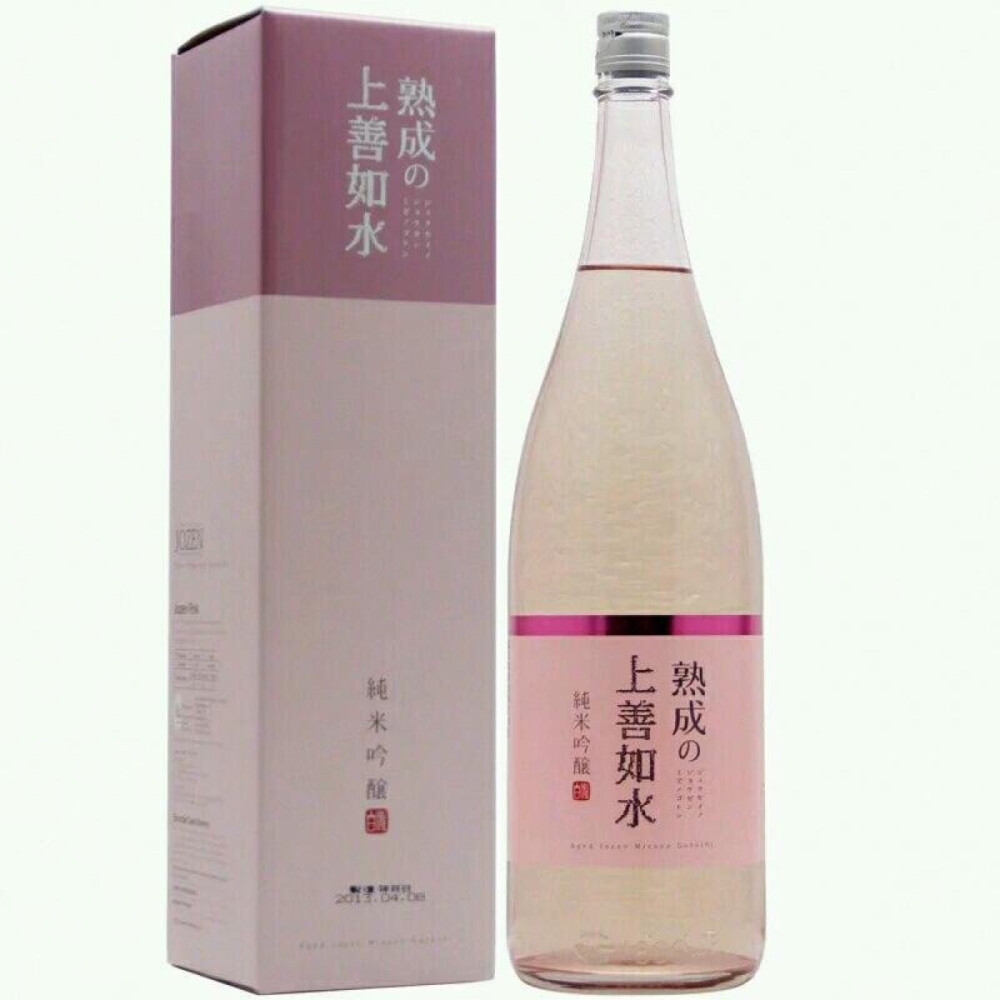 正品洋酒 日本清酒 原装进口 沌米吟酿上善如水 1.8升 正品 净含量：1.8毫升 酒精度：15%v/v 原产国：日本