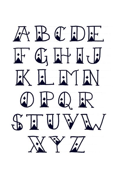英文字体。手绘。设计。手写。26个字母。