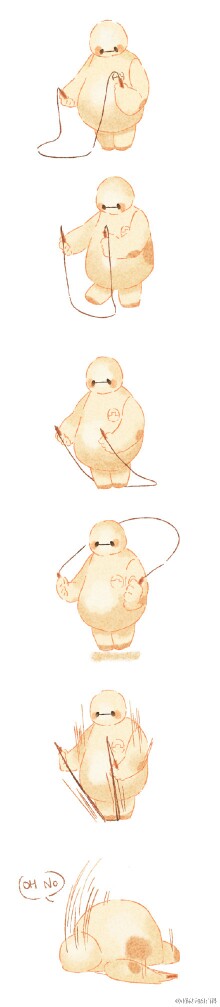 【突然想运动了..oh,no!】超能陆战队 #大白 #baymax #漫威 #迪士尼