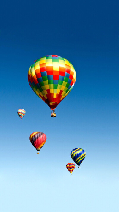 唯美天空热气球壁纸