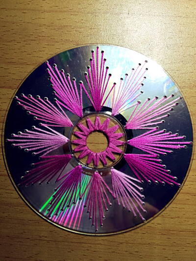 光盘绣渐变色