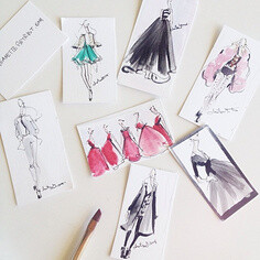 手绘图-服装设计手稿@M