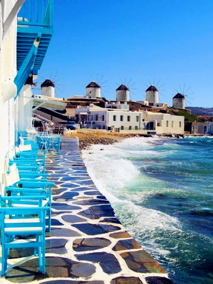 Mykonos, Greece。米克诺斯岛（米科诺斯岛），希腊号称拥有世界上最美的岛屿群。