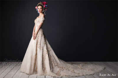 Rami Al Ali 2015 Wedding Dresses。叙利亚的设计师Rami Al Ali 2015婚纱礼服打造了绚丽复古的新娘典范，带来了一种意想不到的嫁衣典范。在最新的设计作品中表达了全新的新娘时尚理念，优雅的风格与华丽的细节凸显了…