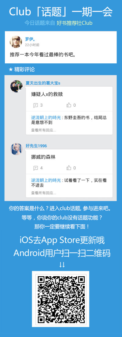 今年读过最棒的书是哪一本？更新版本，加入“好书推荐社”Club一起讨论吧！