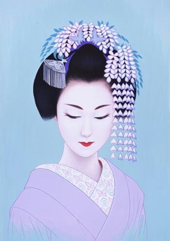 鹤田一郎（Ichiro Tsuruta） 版画作品《美人绘》