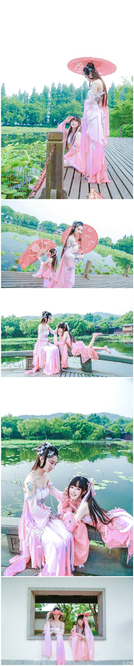 @龙萤 #剑网3COS# #七秀COS# 【清夏已半 花乐未眠】秦风秀娘@南程_程程程 服装@空城华服 朔雪秀萝 服装@圣香觉得时间好快 化妆摄影@YY云游YY 后期@见庆