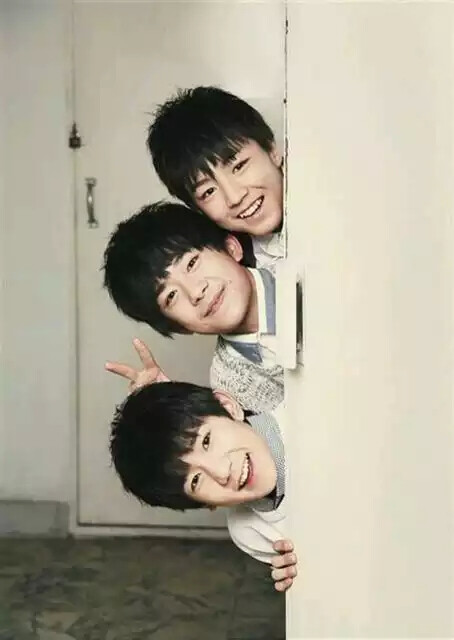 喜欢你们开心的笑容！tfboys