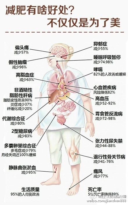 微博转载，减肥相关