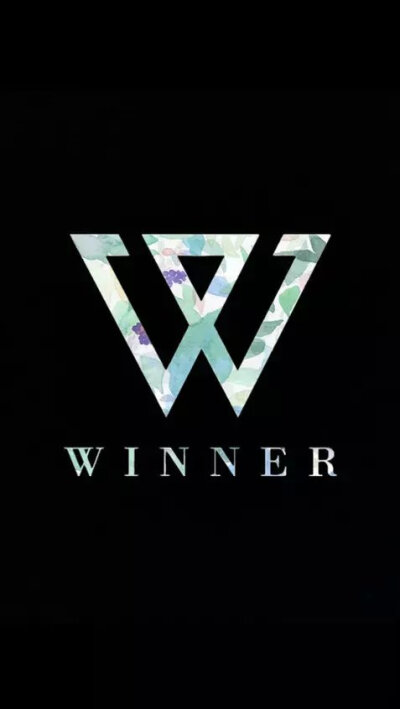 winner手机壁纸复古 黑色碎花文艺壁纸