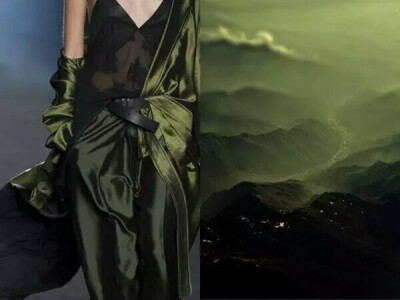 俄罗斯博主Liliya Hudyakova，一个灵感泉涌执行力超强的姑娘，她竟然把好多时装的灵感来源都扒出来了。我不知道她是用什么手段将这些衣服都找到对应的风景照片做原型，这一定是相当大的工作量，而且两者往往是那么的…