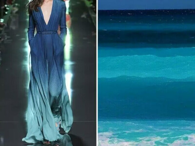 俄罗斯博主Liliya Hudyakova，一个灵感泉涌执行力超强的姑娘，她竟然把好多时装的灵感来源都扒出来了。我不知道她是用什么手段将这些衣服都找到对应的风景照片做原型，这一定是相当大的工作量，而且两者往往是那么的…