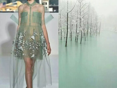 俄罗斯博主Liliya Hudyakova，一个灵感泉涌执行力超强的姑娘，她竟然把好多时装的灵感来源都扒出来了。我不知道她是用什么手段将这些衣服都找到对应的风景照片做原型，这一定是相当大的工作量，而且两者往往是那么的…