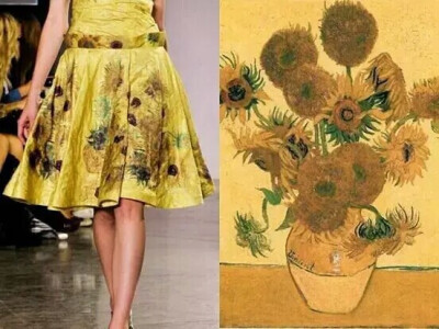 俄罗斯博主Liliya Hudyakova，一个灵感泉涌执行力超强的姑娘，她竟然把好多时装的灵感来源都扒出来了。我不知道她是用什么手段将这些衣服都找到对应的风景照片做原型，这一定是相当大的工作量，而且两者往往是那么的…