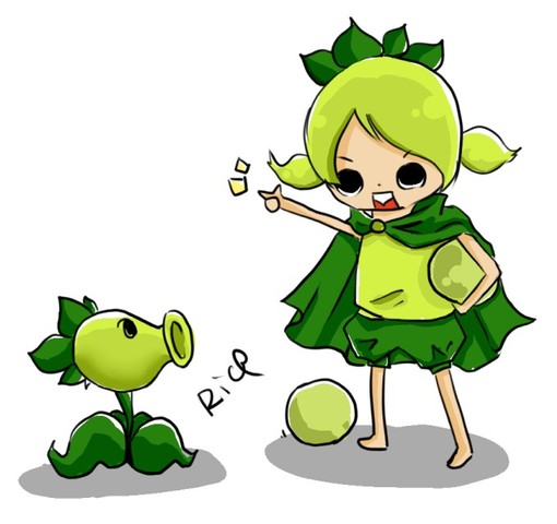 植物大戰(zhàn)僵尸擬人手繪