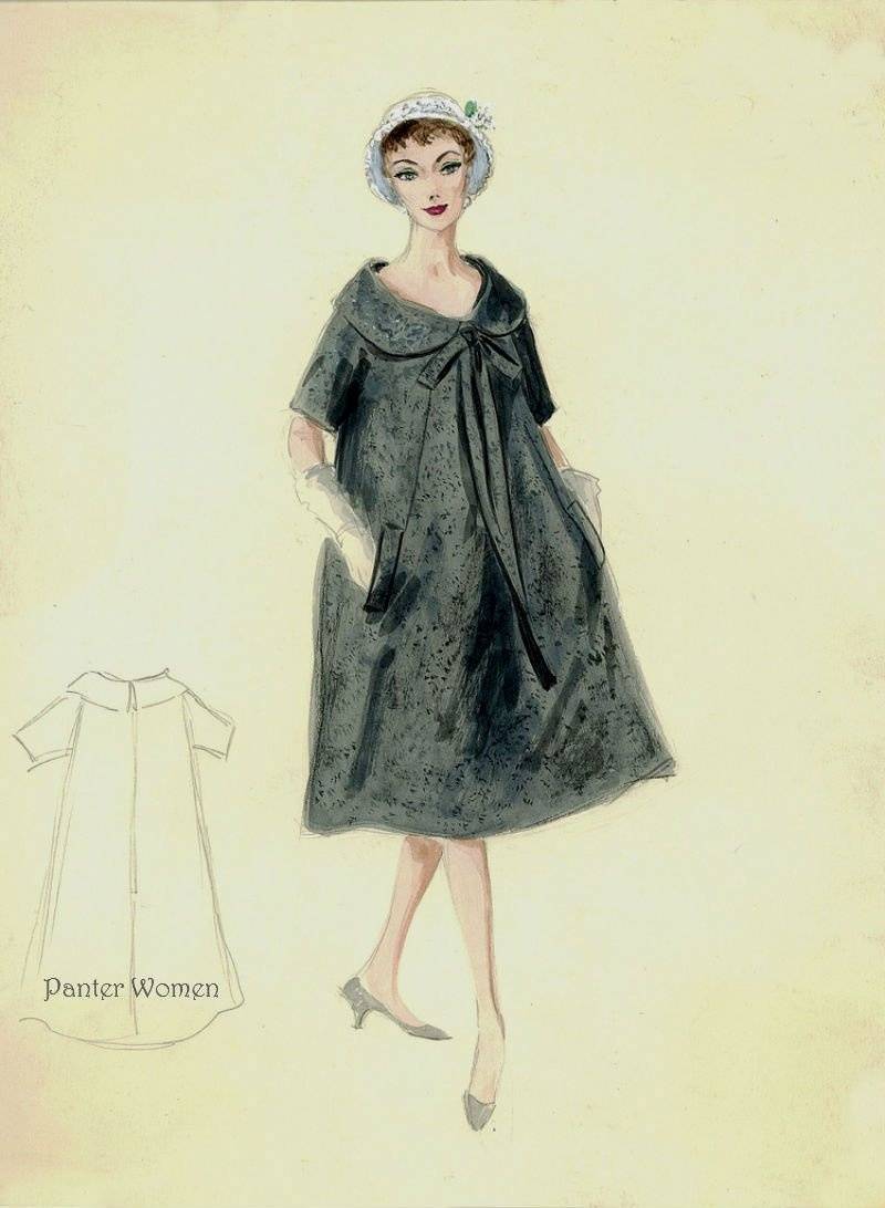 美国知名的奢侈品百货精品店Bergdorf Goodman 70年代时的服饰单品插画