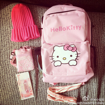 米小仙同款hello kitty双肩包