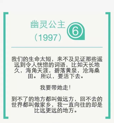 宫崎骏说过一句话:“你住的城市下雨了,很想问你有没有带伞.可是我忍住了,因为我怕你说没带,而我又无能为力.就像是我爱你却给不到你想要的陪伴.”