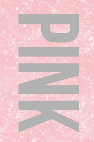 PINK bling 字母锁屏 壁纸 粉色系