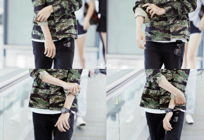 哥哥穿迷彩超级帅！一！点！都！不！过！时！