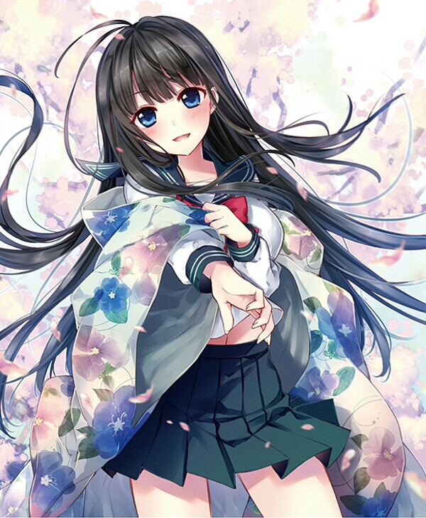 花舞少女 呆萌动漫 壁纸