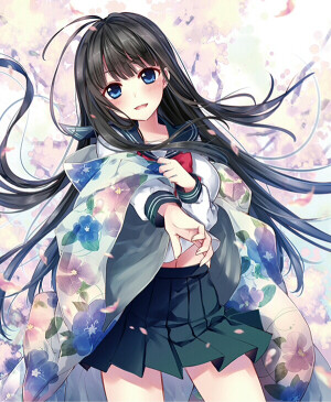 花舞少女  呆萌动漫   壁纸