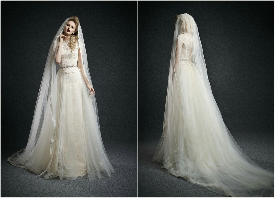 Ersa Atelier 2015 秋冬婚纱系列——当宫廷式的婚纱邂逅复古的发型与唇色