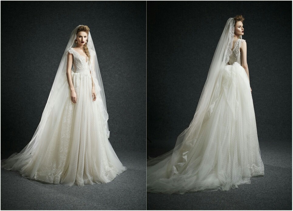 Ersa Atelier 2015 秋冬婚纱系列——当宫廷式的婚纱邂逅复古的发型与唇色