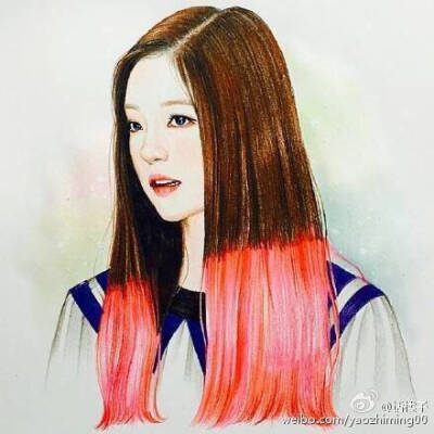 女生头像 手绘人物 彩铅人物 水粉 插画 小清新 唯美 欧美范