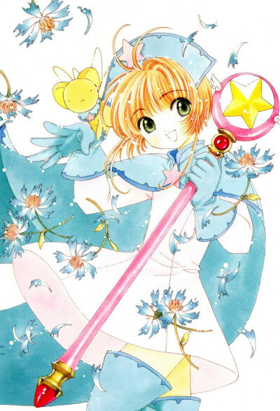 木之本樱小樱魔卡系花 少女樱 蓝色3