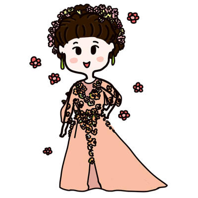 原创漫画人物小宜宜 范冰冰翻版