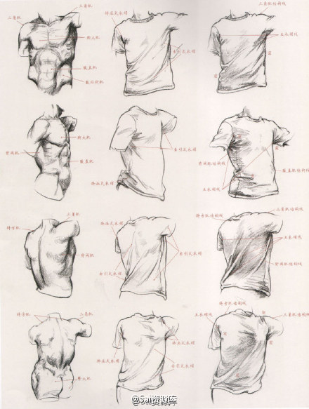 教你怎样用衣纹去表现人体结构，非常实用，速写不好的，可以自己收藏