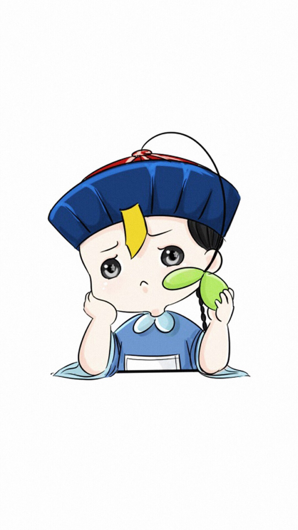 锁屏壁纸小僵尸捡到一只萌萌到小僵尸