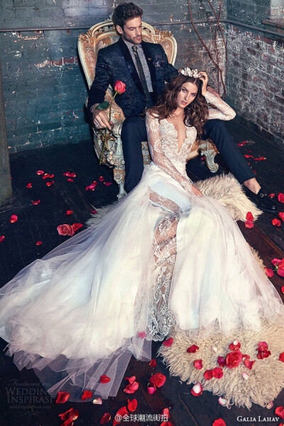 Galia Lahav 2016春夏婚纱系列——以「Les Rêves Bohémiens 波西米亚童话」为主题，用大量的蕾丝细节、精致的花样配饰、飘渺柔和的衣料材质，营造出一个美丽浪漫的童话世界。你，找到了你的王子么？