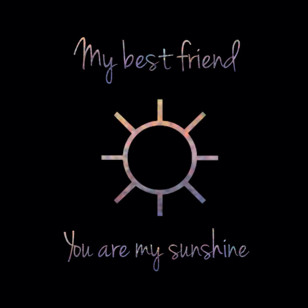 My best friend 新一系列来啦！闺蜜二人组头像 星空系 小清新 原创 you are my sunshine &amp;amp; you are my moonlight