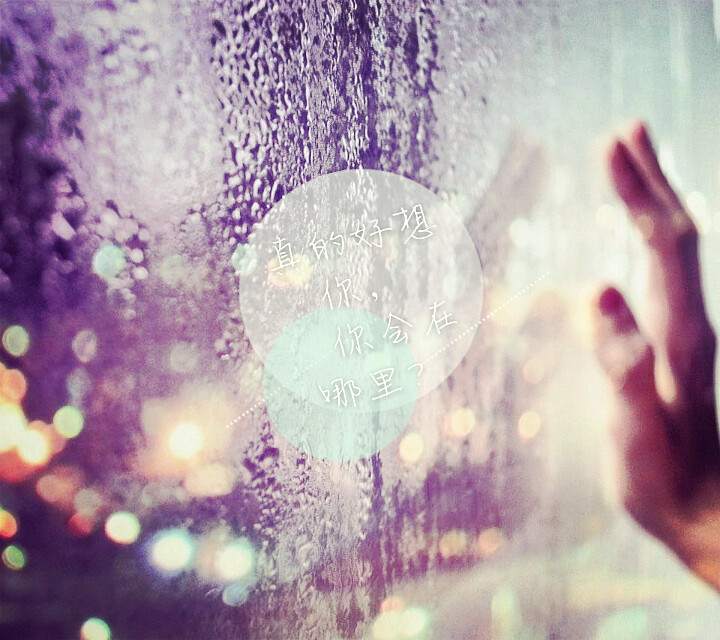 真的好想你，你会在哪里？