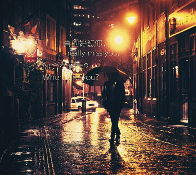 真的好想你，你会在哪里？