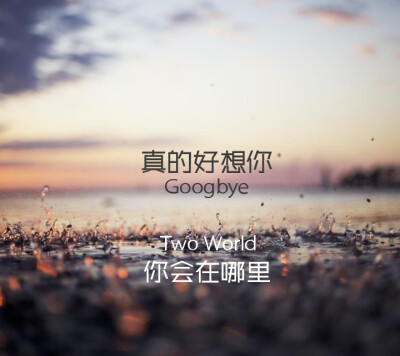 真的好想你，你会在哪里？