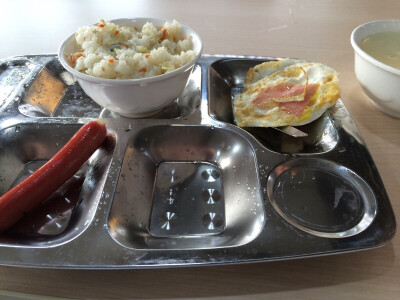 #食堂对决#食堂早餐