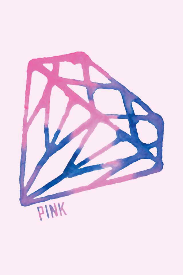 钻石图案 PINK 锁屏壁纸 壁纸 粉色