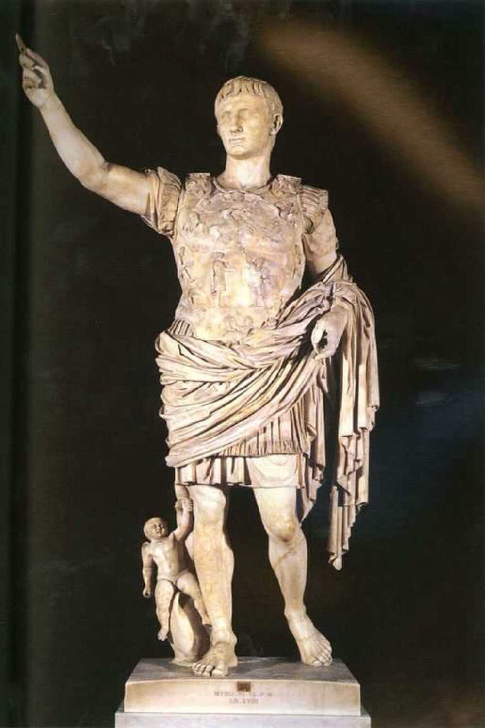 古罗马美术雕塑，《奥古斯都像》