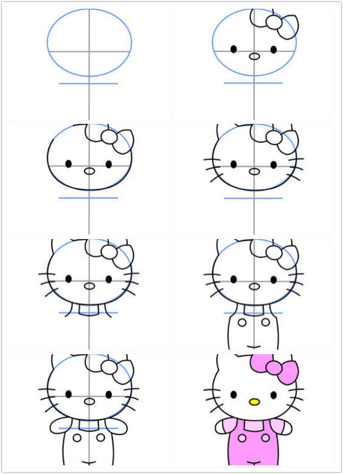 【新技能get√】如何正确的画一只Hello Kitty~