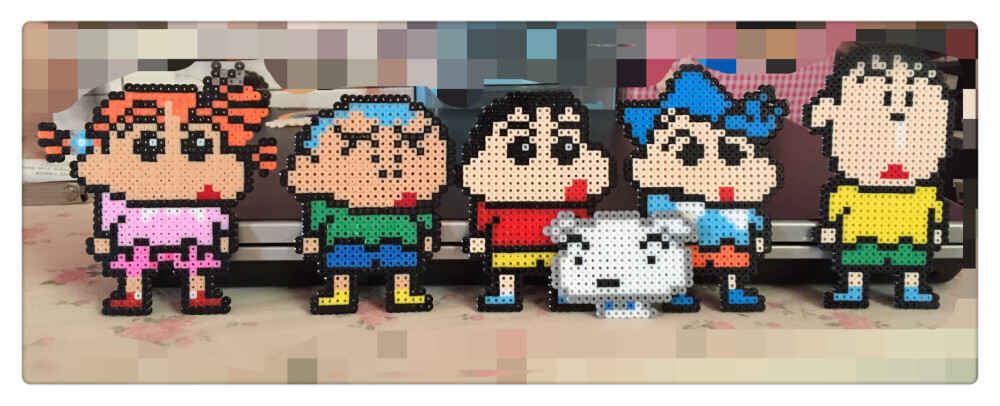 #拼豆豆#小新与小伙伴们