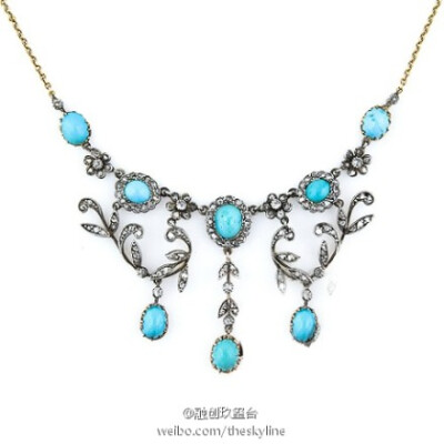 维多利亚时期的绿松石项链